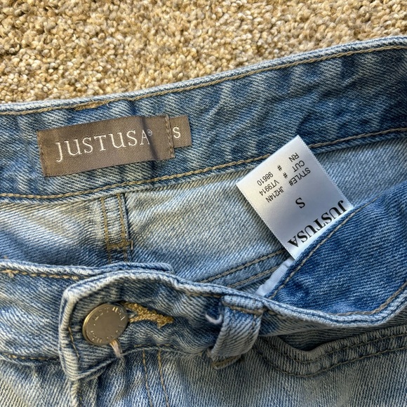 Just USA women’s high rise denim shorts size small s - Picture 2 of 3
